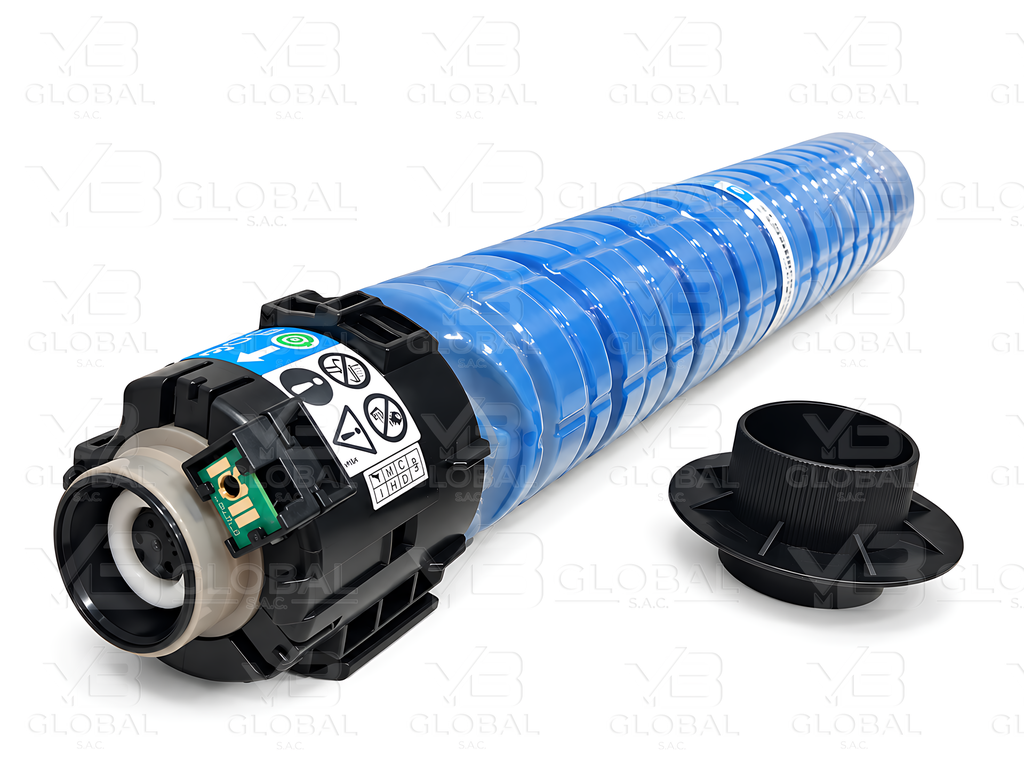 Cartucho de Tóner Cyan Compatible Ricoh IM C2510 Marca i-Aicon