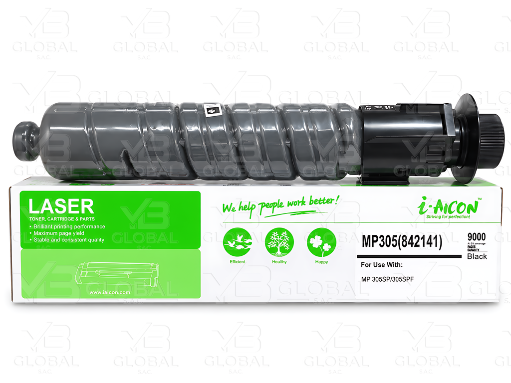 Cartucho de Tóner Black Compatible Ricoh MP 305+ Marca i-Aicon