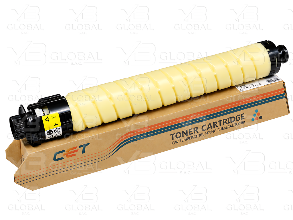 Cartucho de Tóner Yellow Compatible Ricoh IM C2500 Marca CET