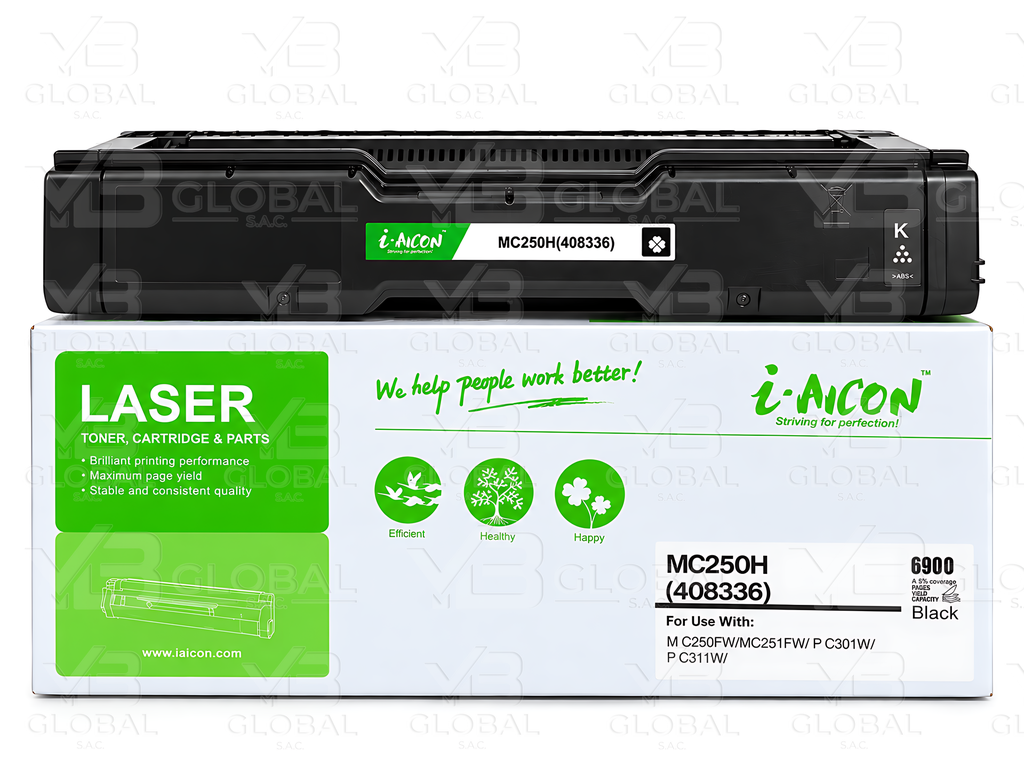 Cartucho de Tóner Black Compatible Ricoh M C250H Marca i-Aicon