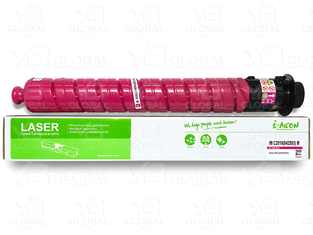 Cartucho de Tóner Magenta Compatible Ricoh IM C2510 Marca i-Aicon