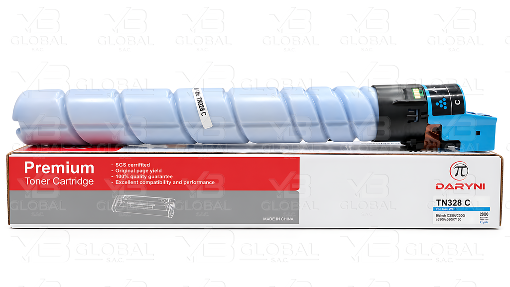 Cartucho de Tóner Cyan Compatible Konica Minolta Bizhub C250i Marca Pidaryni
