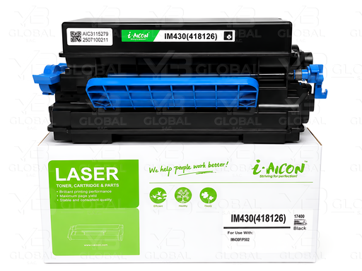 [418126 / 419078𝝿] Cartucho de Tóner Black Compatible Ricoh IM 430 Marca i-Aicon