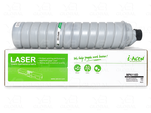 [841332𝝿] Cartucho de Tóner Black Compatible Ricoh Tipo 6110D Marca i-Aicon