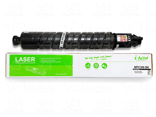 [842091𝝿] Cartucho de Tóner Black Compatible Ricoh MP C306 Marca i-Aicon