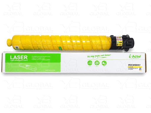 [841919𝝿] Cartucho de Tóner Yellow Compatible Ricoh MP C2503 Marca i-Aicon