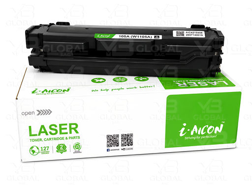 [W1105A𝝿] Cartucho de Toner Black Compatible HP Laserjet W1105A Marca i-Aicon