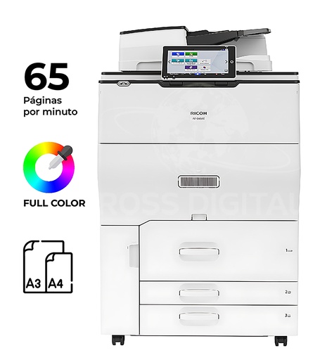 [418171] Fotocopiadora RICOH IM C6500 – Impresora Láser Multifuncional Color A3 / SPDF