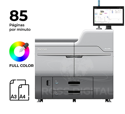 [409503] Impresora RICOH PRO C7500, Láser a Color  A4/ A3
